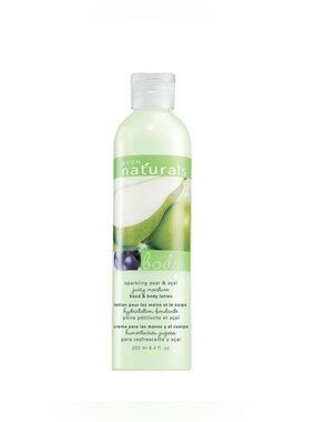 AVON NATURALS SPARKING PEAR & ACAI HAND & BODY LOTION 8.4 FL OZ (NEW WITH TAGS)